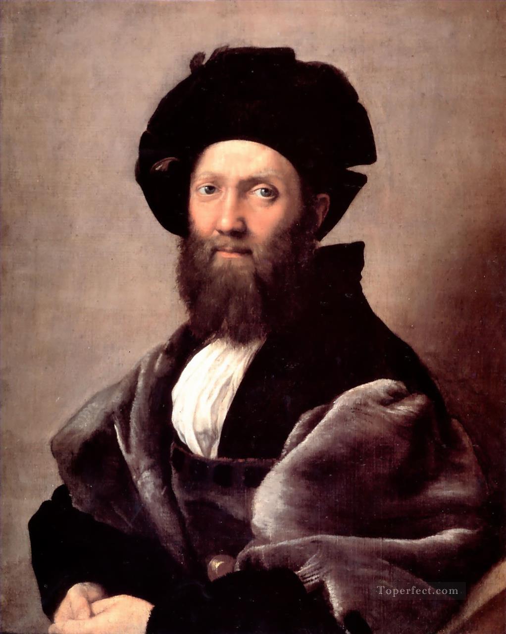 Portrait of Baldassare Castiglione Renaissance master Raphael Oil Paintings